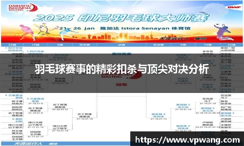 羽毛球赛事的精彩扣杀与顶尖对决分析